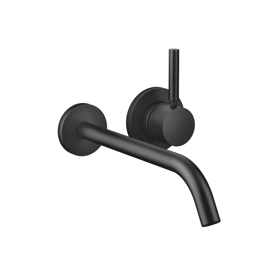 Dornbracht META Waschtisch-Wand-Einhandbatterie ohne Ablaufgarnitur - Schwarz matt, Ausladung 250 mm Dornbracht META Waschtisch-Wand-Einhandbatterie ohne Ablaufgarnitur - Schwarz matt, Ausladung 250 mm
