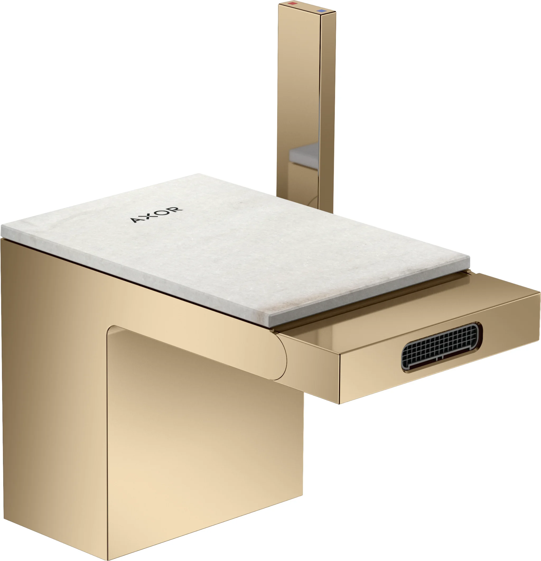 Hansgrohe AXOR MyEdition Platte 117 mm Marmor Lasa Covelano Vena Oro abnehmbar