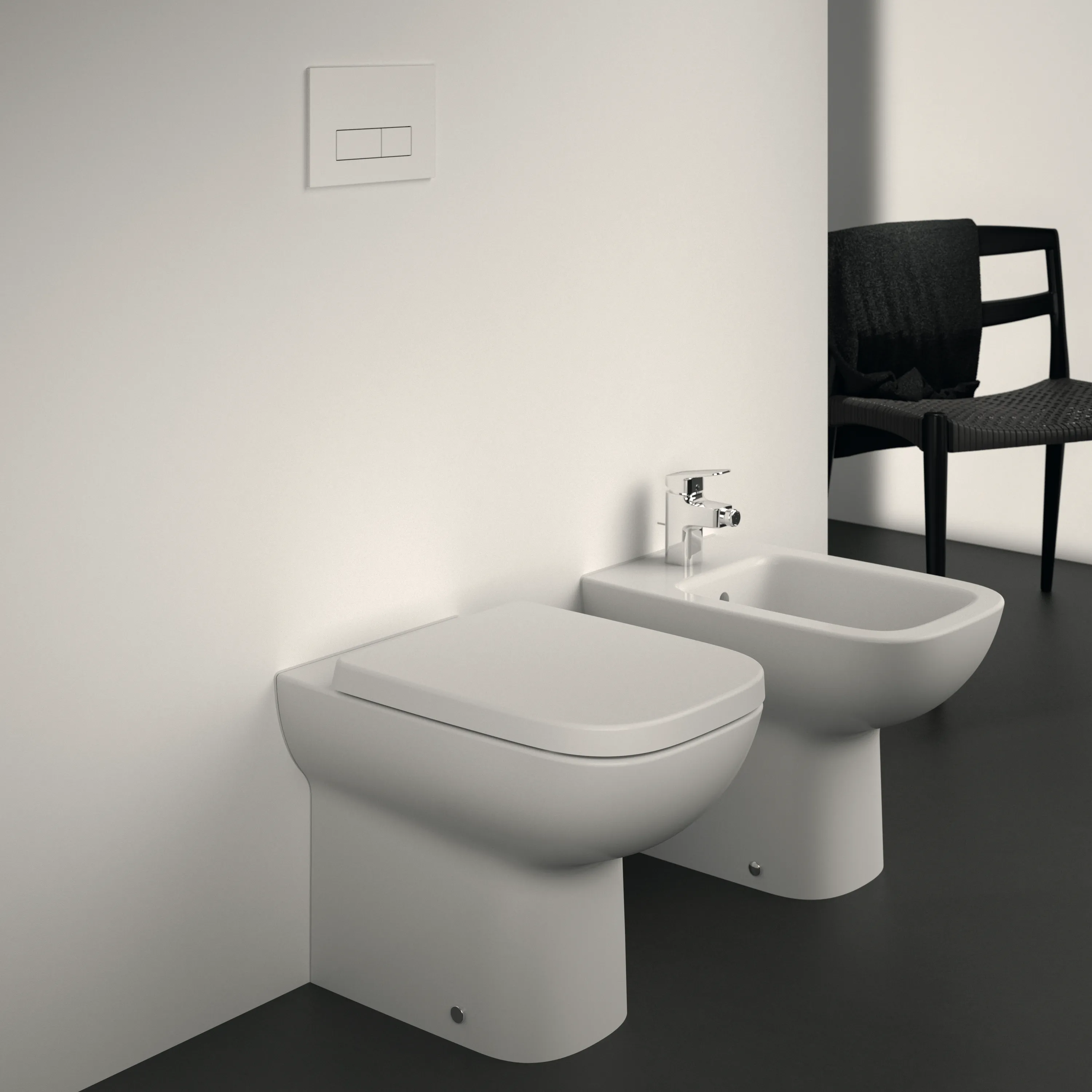 Ideal Standard Bidet „i.lifeA“, Befestigung sichtbar 35,5 × 54 × 40 cm