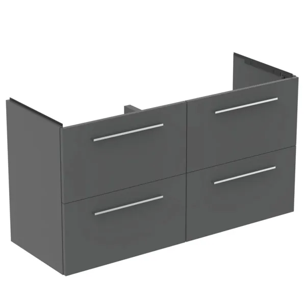 Ideal Standard Waschtischunterschrank „i.lifeA“ 120 × 63 × 44 cm Quarzgrau matt