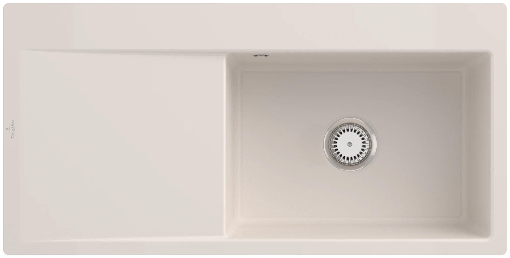 Villeroy & Boch Subway Style 60 Flat 33611F, flächenbündige Spüle, 980x490mm, Keramik, Crema CeramicPlus Villeroy & Boch Subway Style 60 Flat 33611F, flächenbündige Spüle, 980x490mm, Keramik, Crema CeramicPlus
