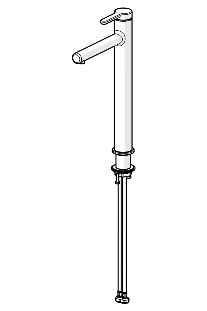 HansaDESIGNO Style Waschtischarmatur, Einhebelmischer, Ausladung 171 mm DN15 Chrom