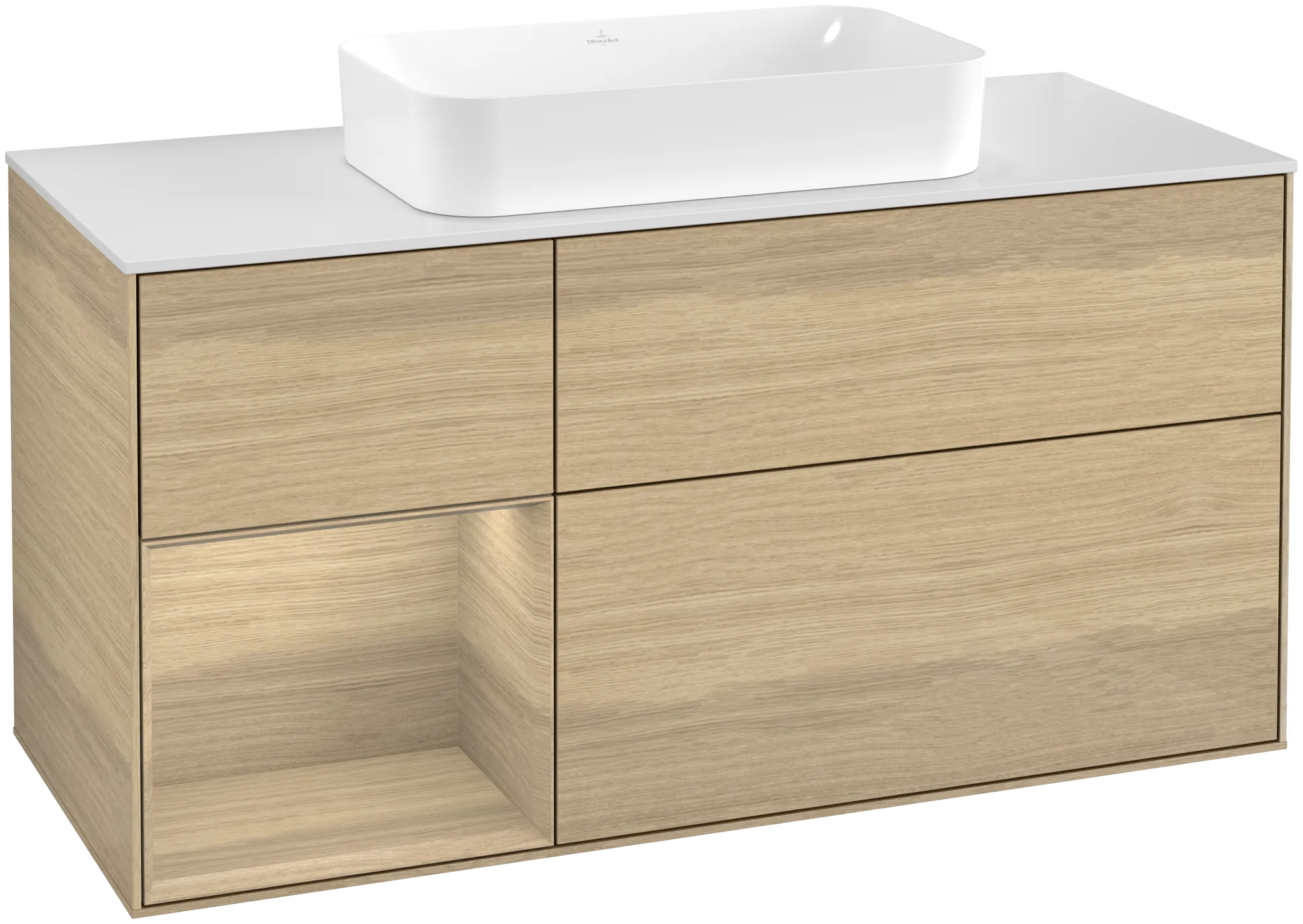 Villeroy & Boch Finion Waschbeckenunterschrank F70 1200x603x501mm mit Beleuchtung