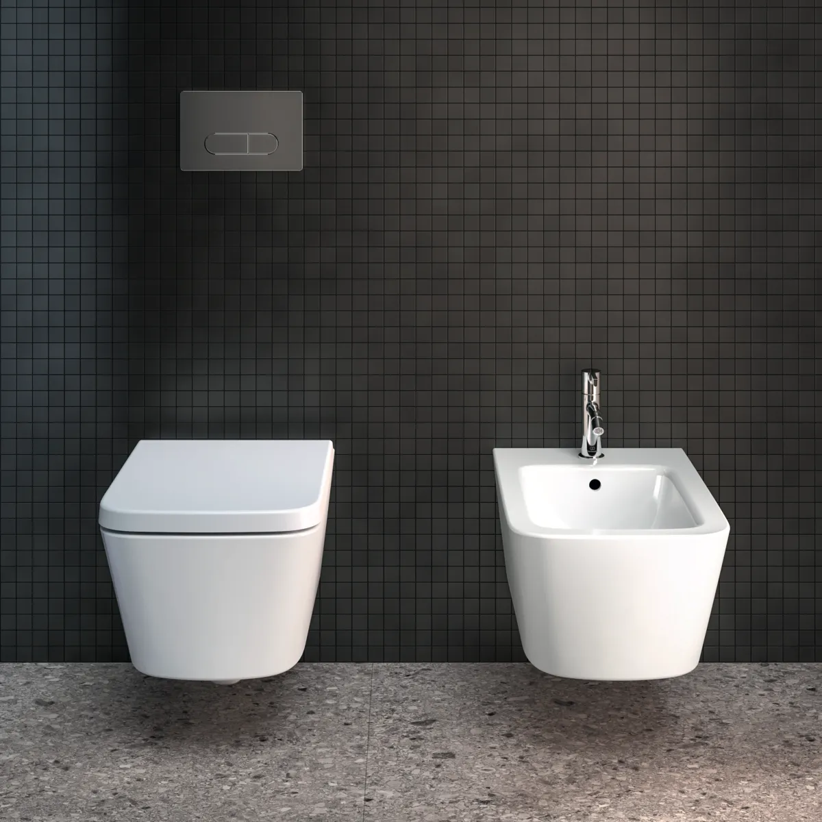 Ideal Standard Bidet „BlendCube“, Befestigung verdeckt 36 × 54 × 25 cm in Weiß