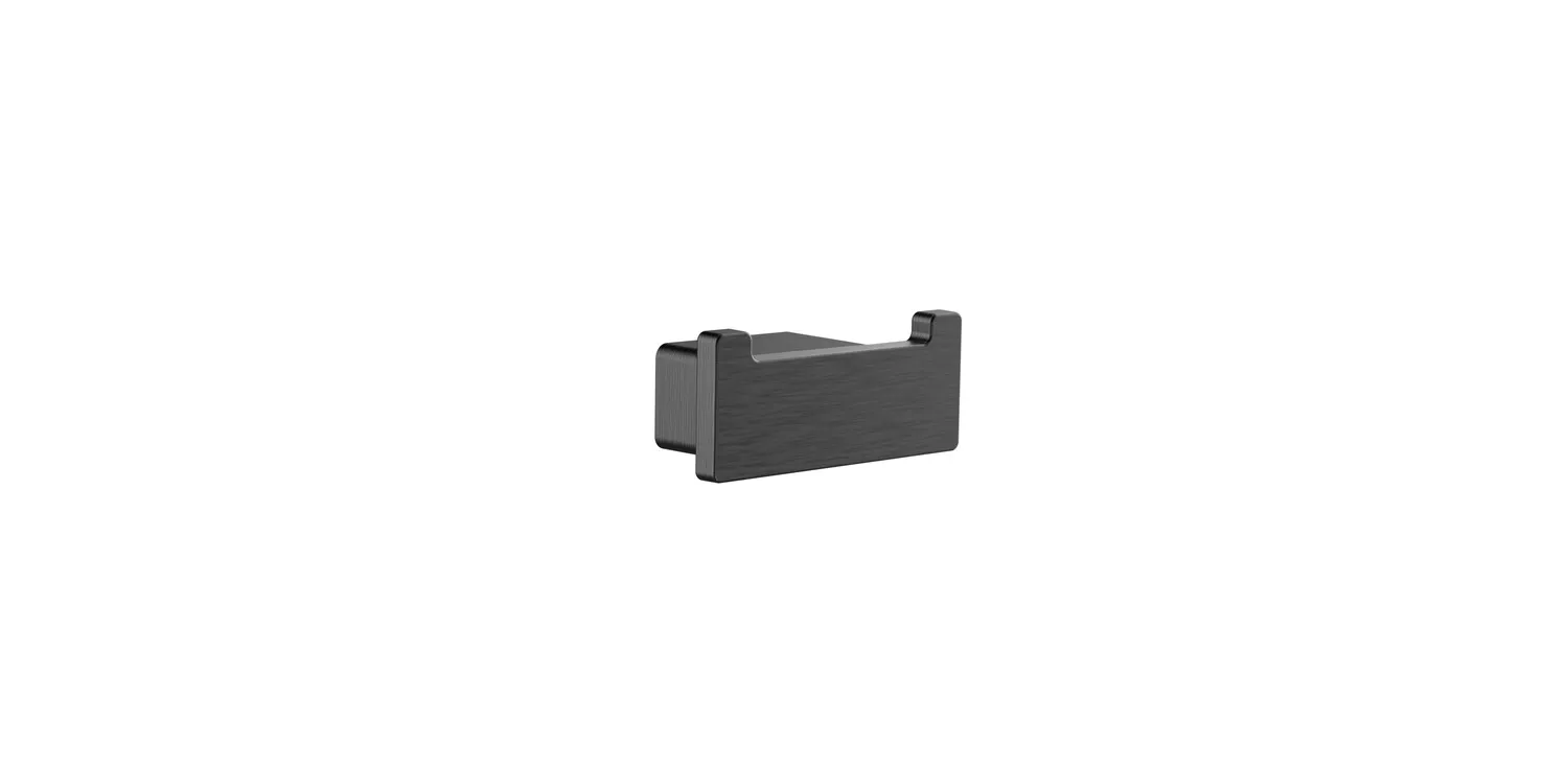 Doppelhaken loft 00502 70x30x33 mm schw/chr gebürst.