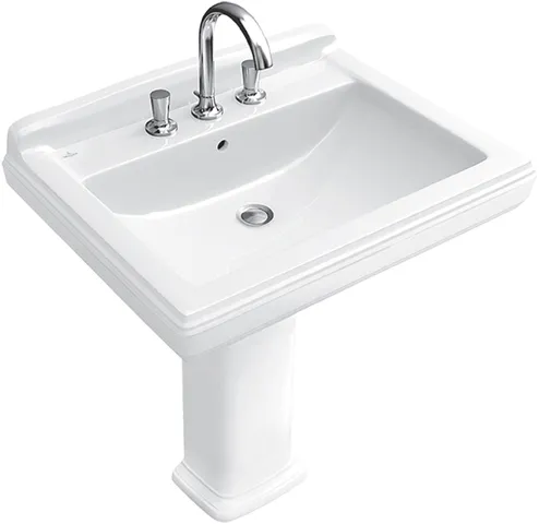 Villeroy & Boch Wandwaschtisch „Hommage“ 750 × 580 × 270 mm in Pure Black, mit CeramicPlus Villeroy & Boch Wandwaschtisch „Hommage“ 750 × 580 × 270 mm in Pure Black, mit CeramicPlus