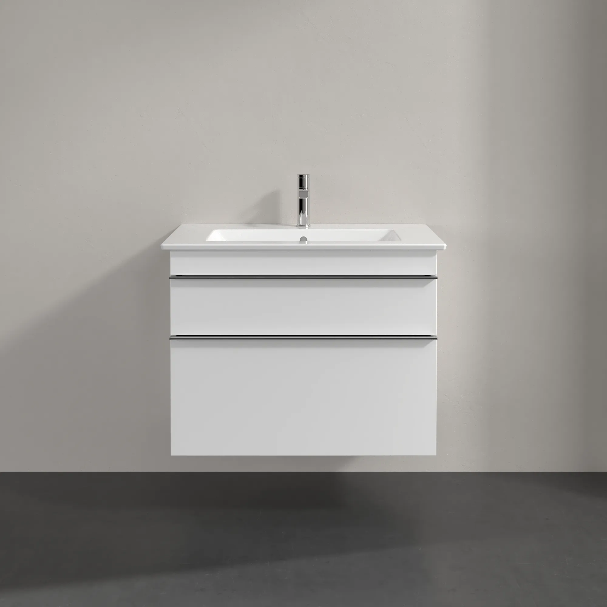 Villeroy & Boch Waschtischunterschrank „Venticello“ für Schrankwaschtisch 753 × 590 × 502 mm Weiß Matt, für Becken mittig