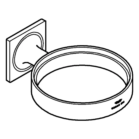Halter Allure 40963_1, für Seifenschale 40 256 003 oder Fön-Einsatz 40 964 001, chrom Halter Allure 40963_1, für Seifenschale 40 256 003 oder Fön-Einsatz 40 964 001, chrom