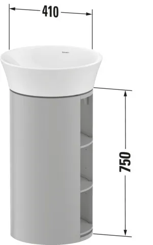 Duravit Waschtischunterschrank bodenstehend „White Tulip“ 41 × 75 × 41 cm Duravit Waschtischunterschrank bodenstehend „White Tulip“ 41 × 75 × 41 cm
