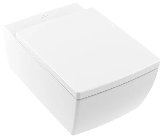 Wand-Tiefspül-WC DirectFlush „Memento 2.0“ 37,5 × 34,5 × 56 × 56 cm in Weiß Alpin, Abgang waagerecht, ohne Spülrand