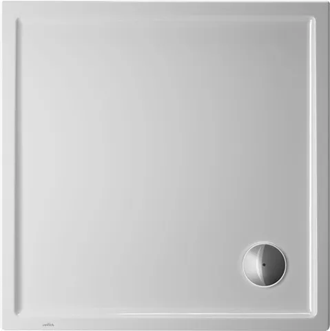 Duravit quadrat Duschwanne „Starck Slimline“ 80 × 80 cm mit Antislip, ohne Oberflächenveredelung, in Weiß