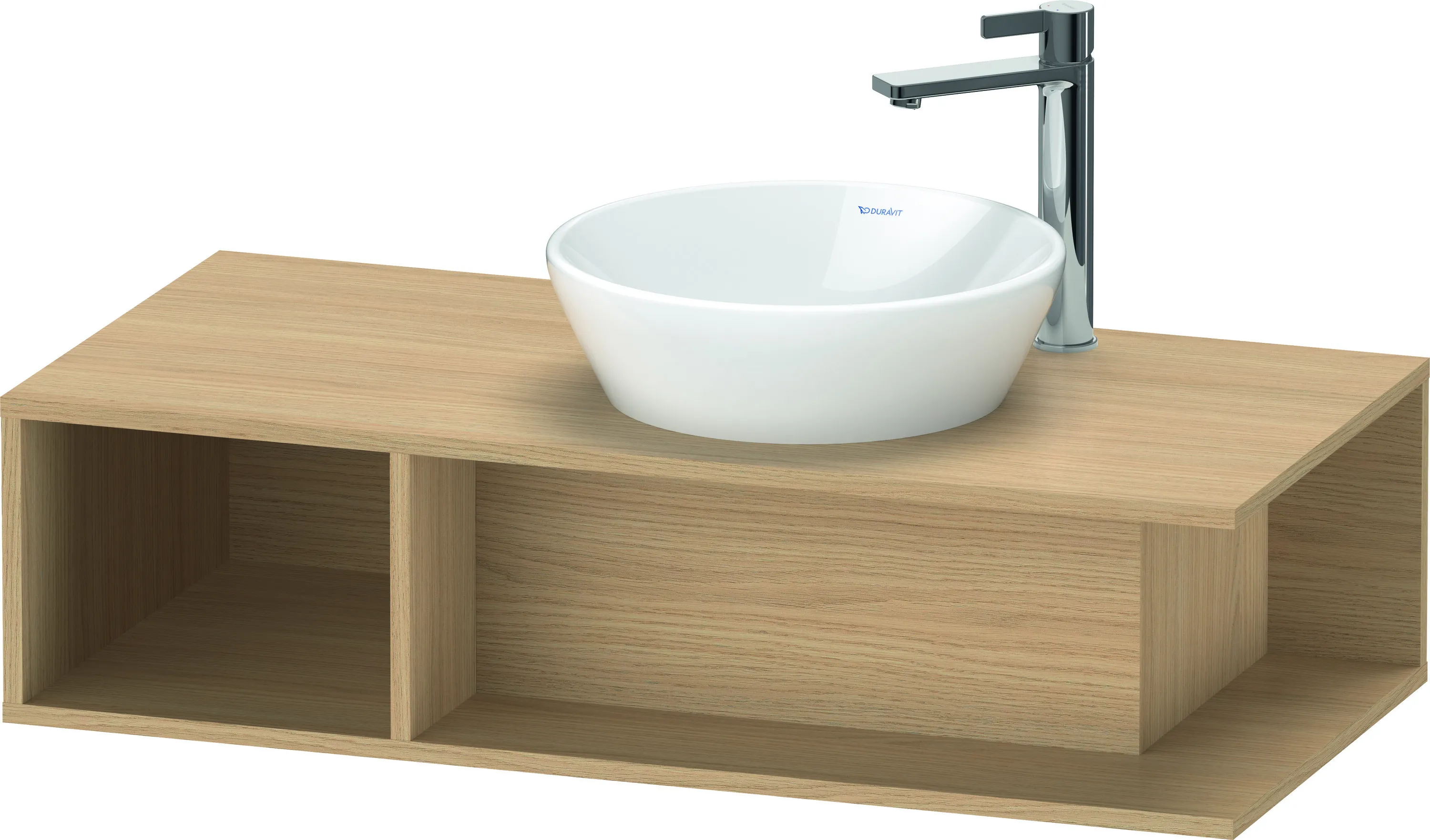 Duravit Waschtischunterschrank wandhängend „D-Neo“ 100 × 26 × 48 cm Eiche Natur