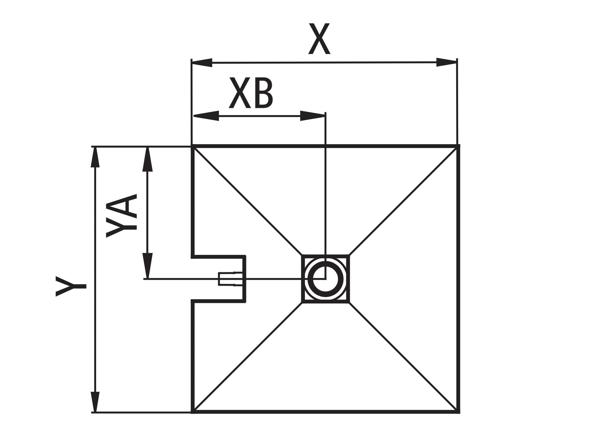 Duschelement Ablauf mittig „Point“ 90 × 90 cm Duschelement Ablauf mittig „Point“ 90 × 90 cm