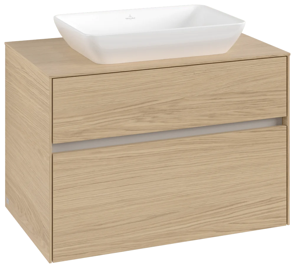 Villeroy & Boch Collaro Waschbeckenunterschrank C10800 800x548x500mm Eckig Nordic Oak Villeroy & Boch Collaro Waschbeckenunterschrank C10800 800x548x500mm Eckig Nordic Oak