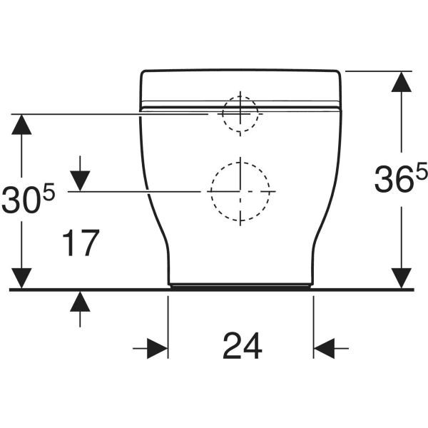 WC „Bambini“ in weiß alpin, Befestigung verdeckt WC „Bambini“ in weiß alpin, Befestigung verdeckt