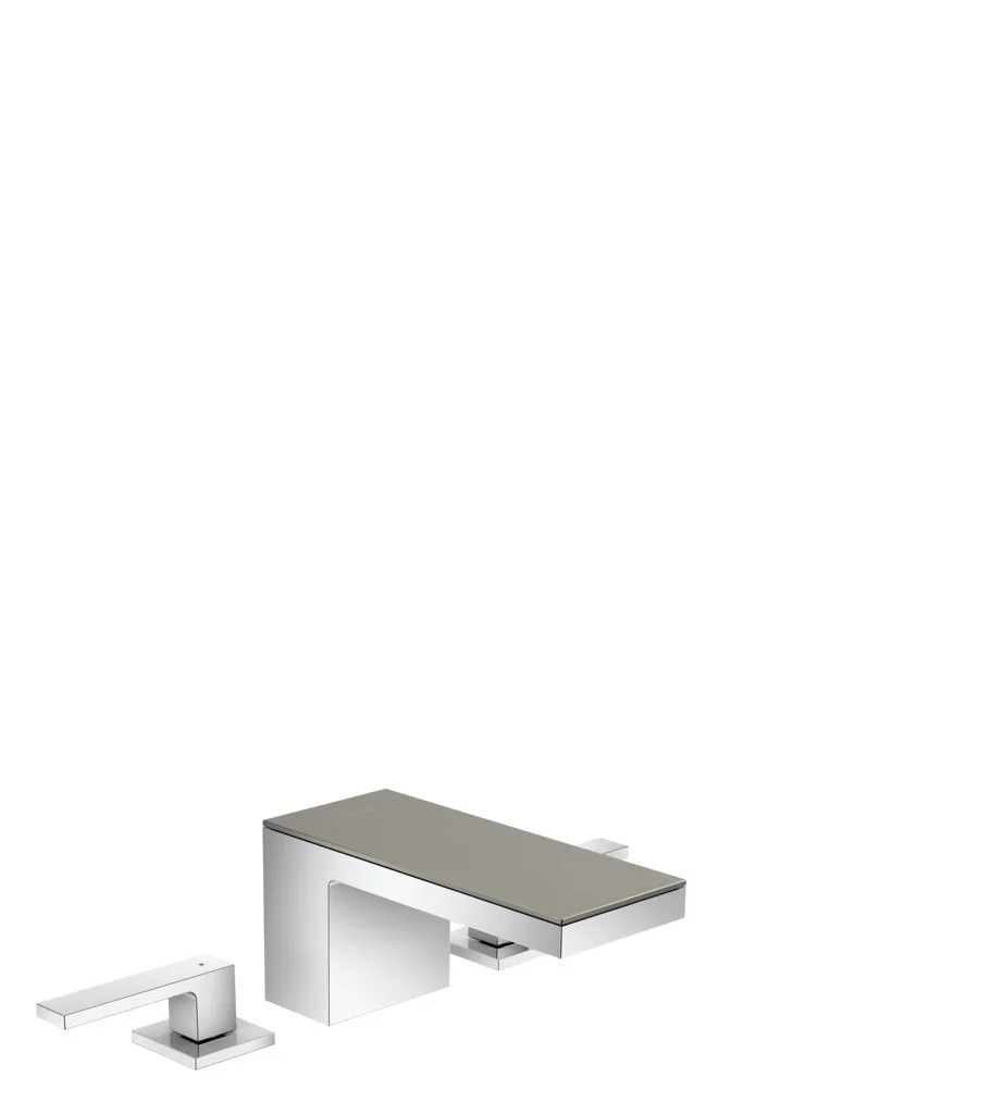 Hansgrohe AXOR MyEdition 3-Loch Waschtischarmatur Chrom, Ausladung 151 mm, Auslaufhöhe 70 mm, Hebelgriff, PowderRain Strahlart, max. Durchfluss 5 l/min, DN15 Anschluss Hansgrohe AXOR MyEdition 3-Loch Waschtischarmatur Chrom, Ausladung 151 mm, Auslaufhöhe 70 mm, Hebelgriff, PowderRain Strahlart, max. Durchfluss 5 l/min, DN15 Anschluss