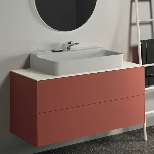 Ideal Standard Waschtischunterschrank „Conca“ 120 × 54 × 50,5 cm Sunset matt lackiert Ideal Standard Waschtischunterschrank „Conca“ 120 × 54 × 50,5 cm Sunset matt lackiert