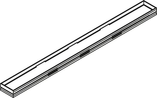 LINE Rinnenabdeckung Befliesbar, Länge 300 mm Breite 45 mm Höhe 13 mm, für LINE Board, LINE Board mit Unterbau und LINE Komplettboard Ausführung: Befliesbar / Größe: 30 cm