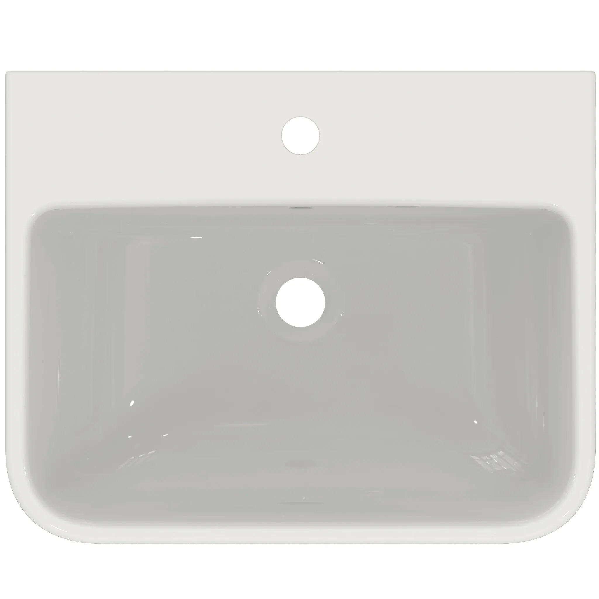 Waschbecken „i.lifeB“ 55 × 44 × 18 cm, Hahnlochposition mittig