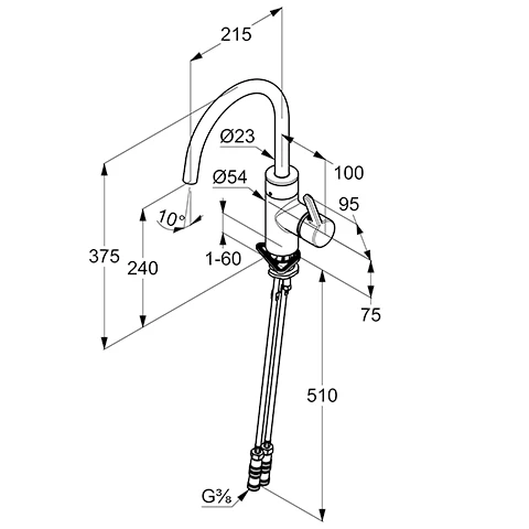 EGO elektr.SpültischEHM mit Netzstecker tiefmattschwarz EGO elektr.SpültischEHM mit Netzstecker tiefmattschwarz