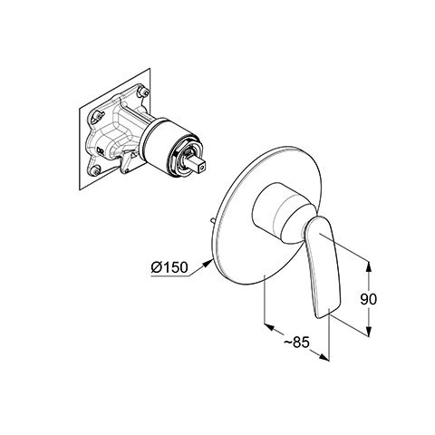 BALANCE UPBrEHM, FeinbauSet m. Funktionseinheit, für SLIM.BOXX 88022, chrom BALANCE UPBrEHM, FeinbauSet m. Funktionseinheit, für SLIM.BOXX 88022, chrom