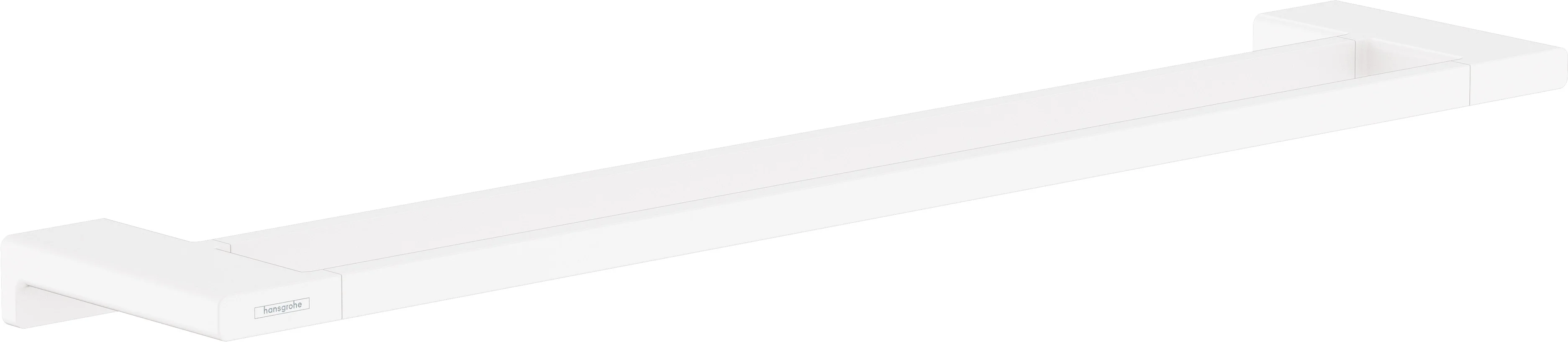 Hansgrohe AddStoris Q Doppelbadetuchhalter, mattweiß, 648 mm Länge, Wandmontage mit verdeckter Befestigung Hansgrohe AddStoris Q Doppelbadetuchhalter, mattweiß, 648 mm Länge, Wandmontage mit verdeckter Befestigung