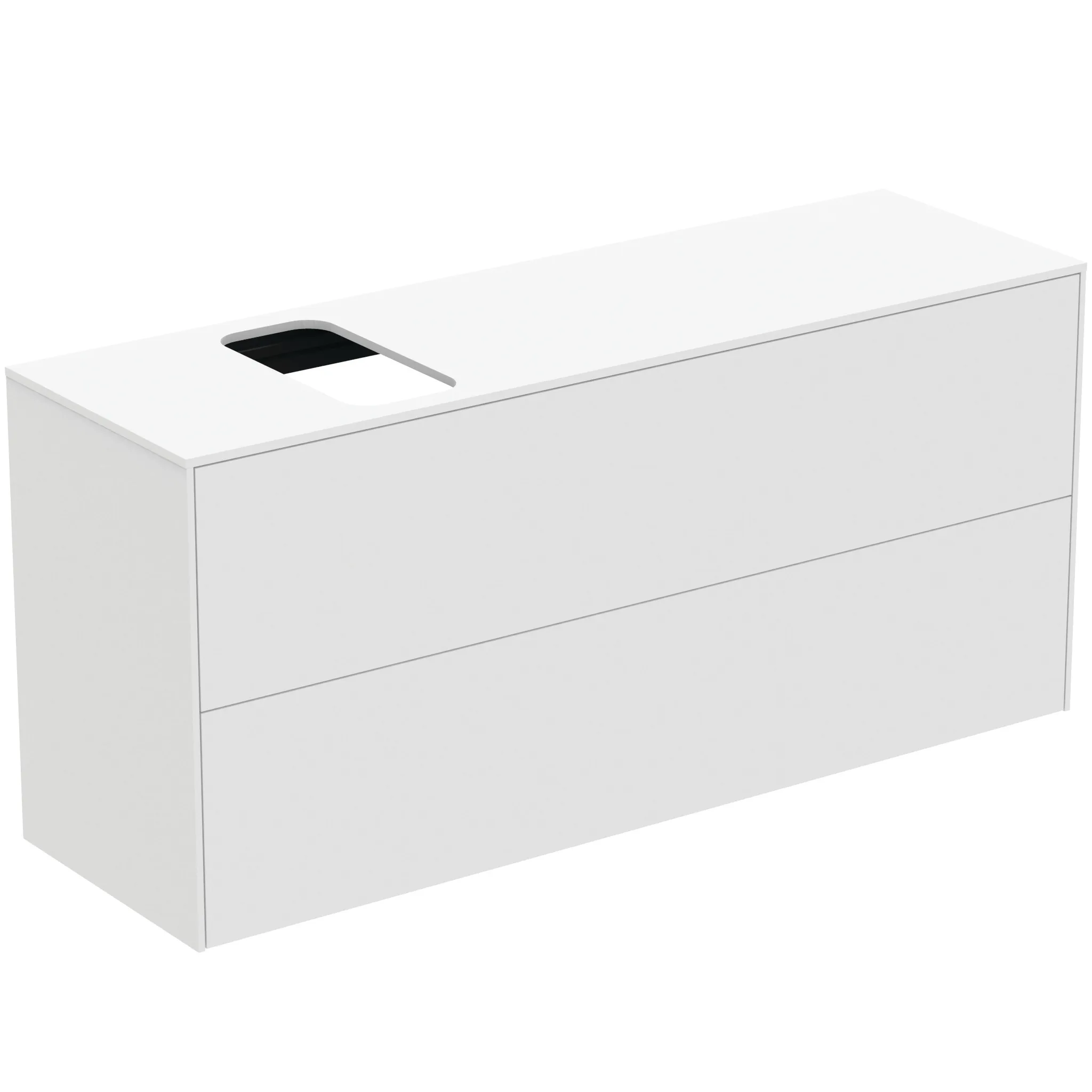 Ideal Standard Waschtischunterschrank „Conca“ 120,2 × 55 × 37,3 cm Weiß matt lackiert