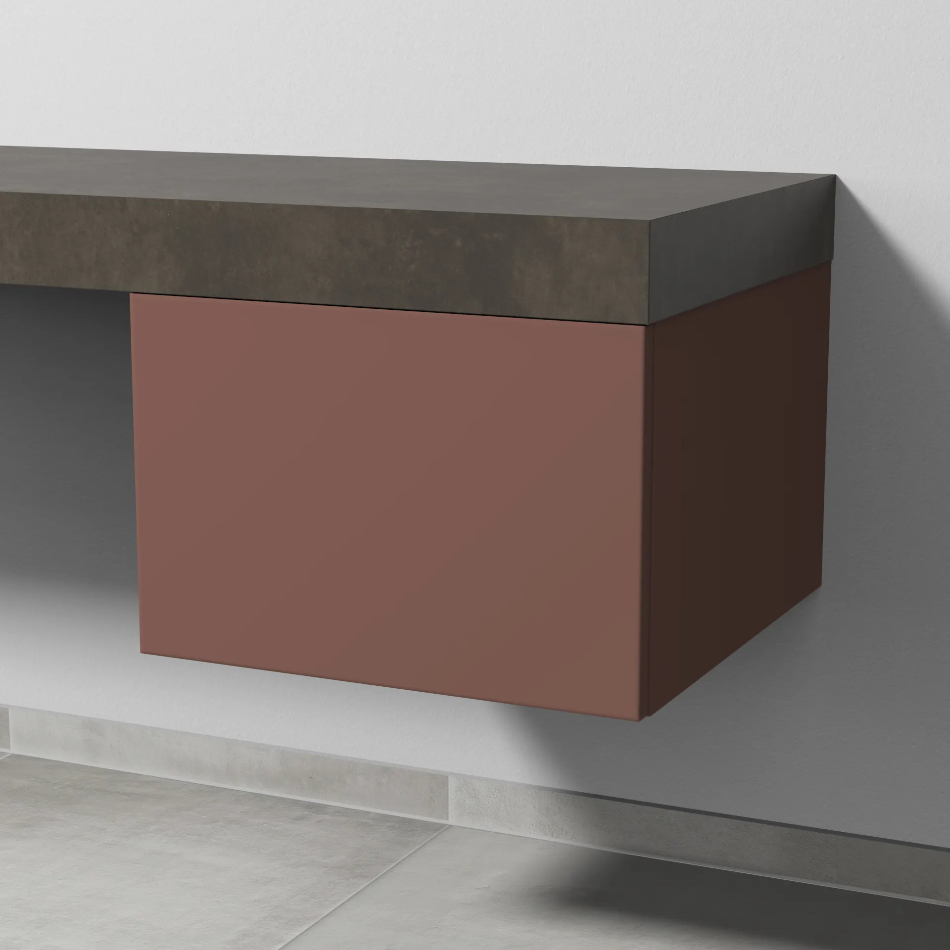 Sanipa Anbauschrank „2morrow“ 500 × 340 × 520 mm in Wine-Red