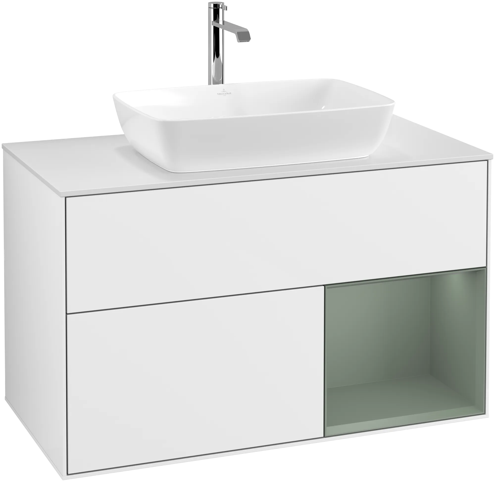 Villeroy & Boch Finion Waschbeckenunterschrank G78 1000x603x501mm Glossy White/Lace