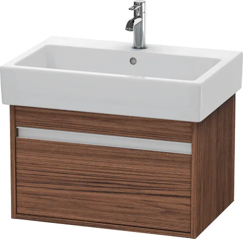 Duravit Waschtischunterschrank wandhängend „Ketho“ 65 × 41 × 44 cm Nussbaum Dunkel