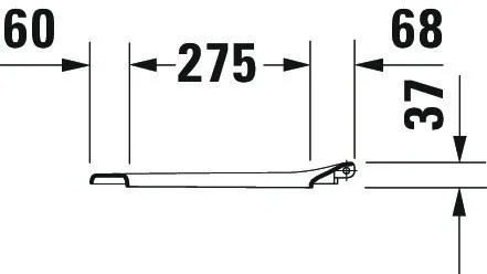 Duravit WC-Sitz „DuraPlus Compact“ 36,8 × 40,4 × 3,7 cm Duravit WC-Sitz „DuraPlus Compact“ 36,8 × 40,4 × 3,7 cm