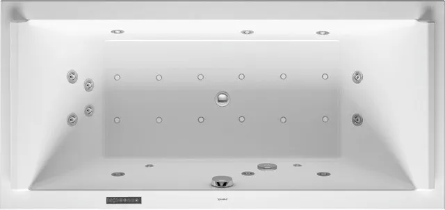 Duravit Whirlwanne „Starck“ rechteck 180 × 80 cm, Mittelablauf Duravit Whirlwanne „Starck“ rechteck 180 × 80 cm, Mittelablauf