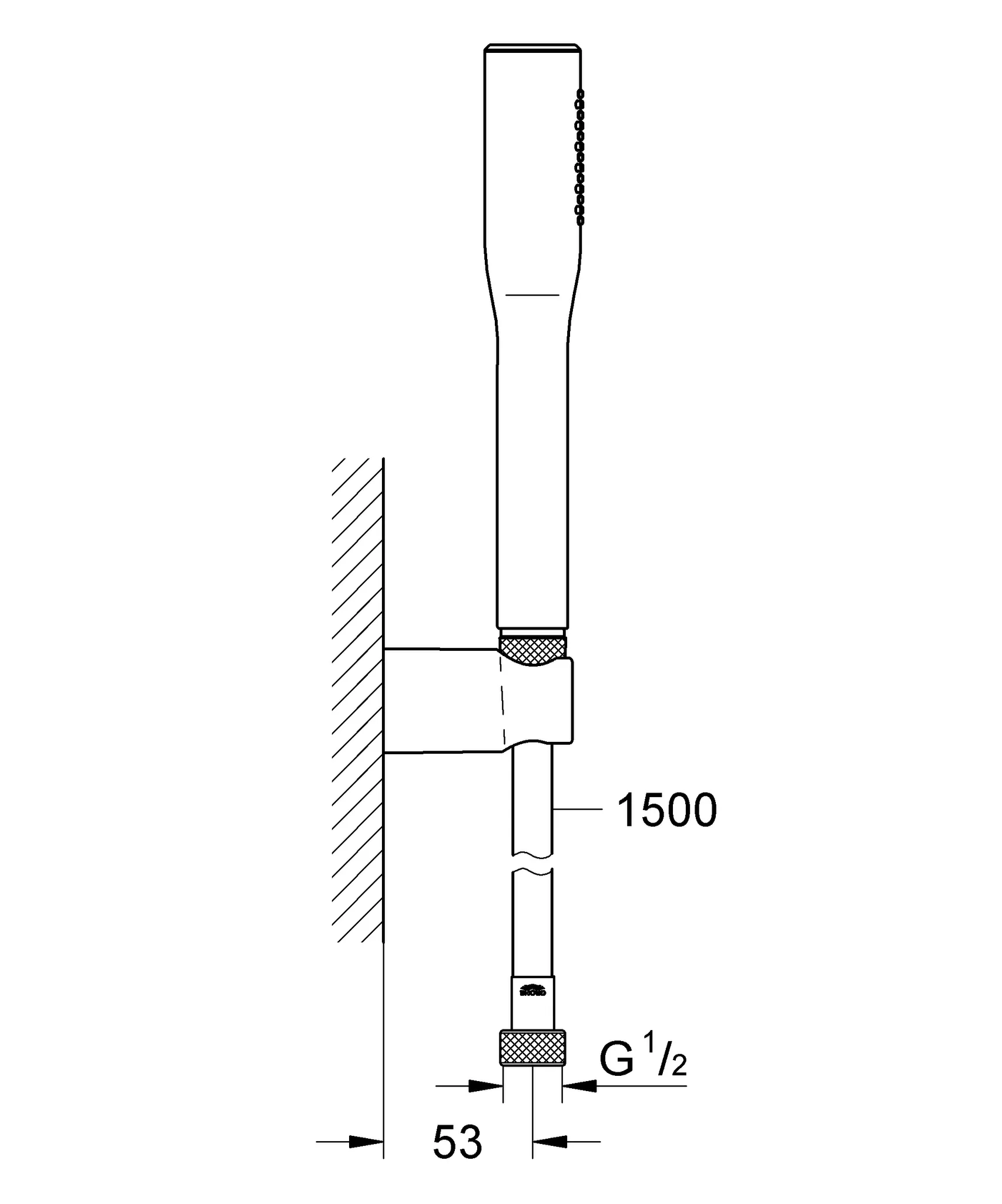 Grohe Euphoria Cosmopolitan Stick Wandhalterset 1 Strahlart, chrom Grohe Euphoria Cosmopolitan Stick Wandhalterset 1 Strahlart, chrom