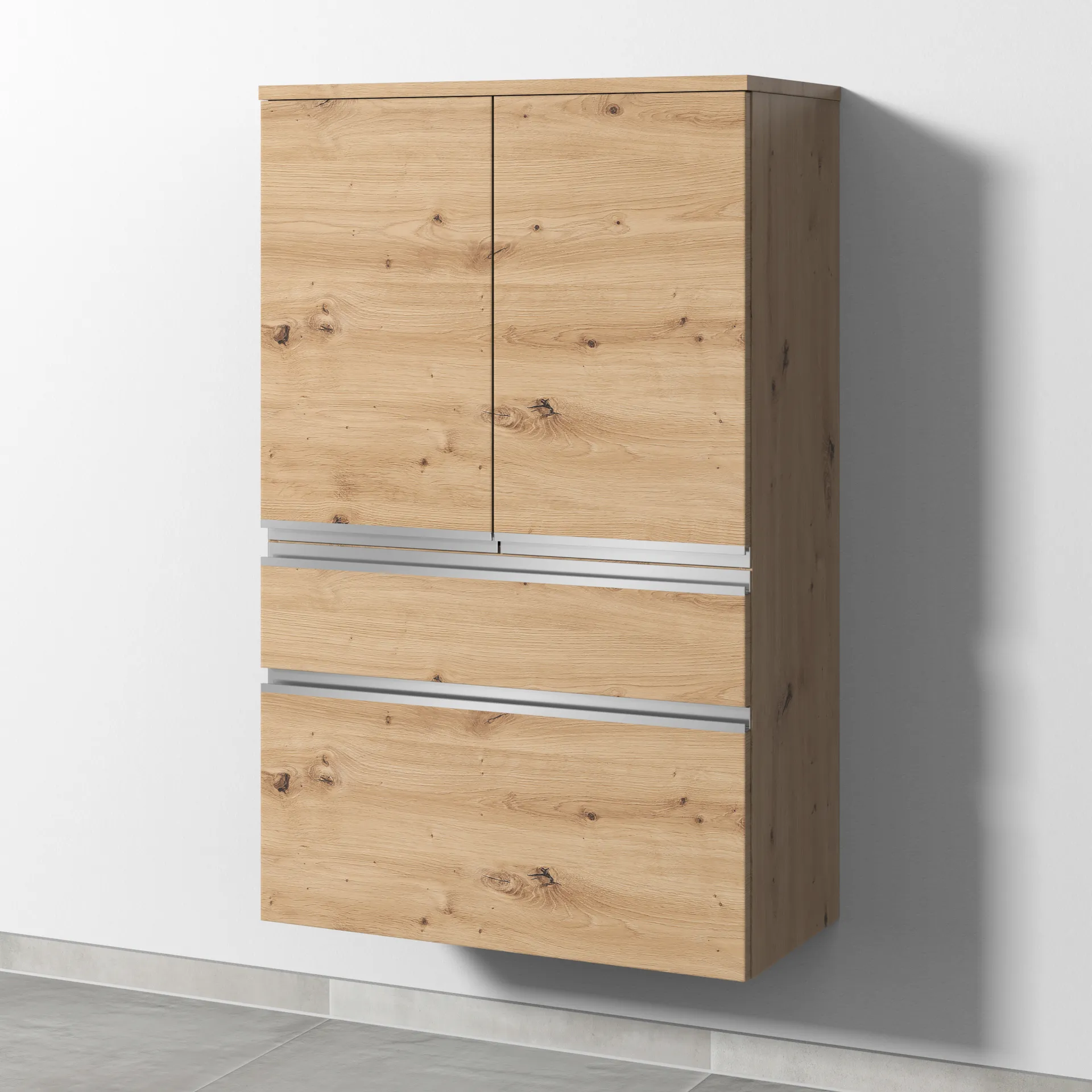 Sanipa Mittelschrank „2morrow“ 700 × 1105 × 350 mm in Eiche Natural-Touch