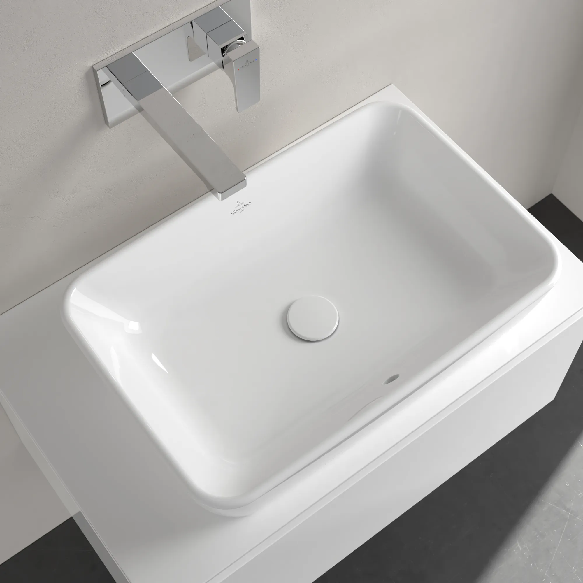 Villeroy & Boch Aufsatzwaschtisch „Architectura“ 600 × 405 × 155 mm in Weiß Alpin Villeroy & Boch Aufsatzwaschtisch „Architectura“ 600 × 405 × 155 mm in Weiß Alpin