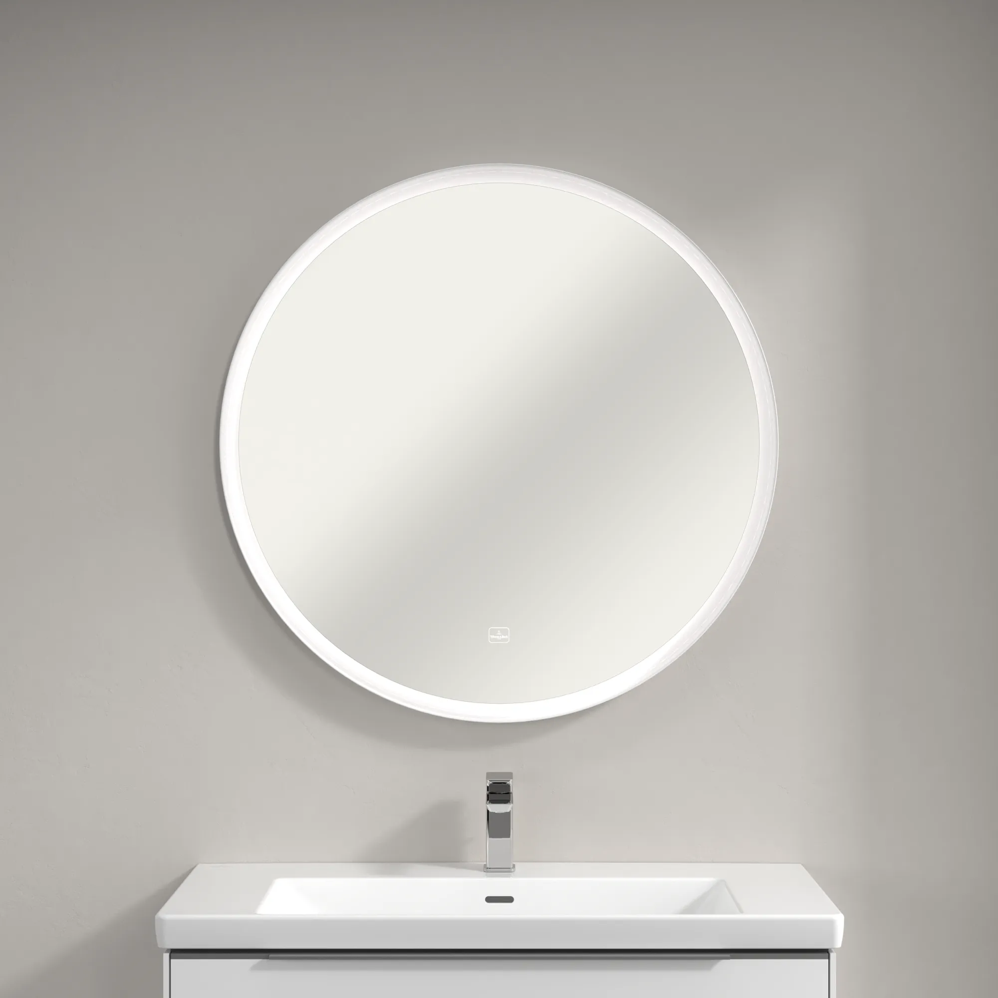 Villeroy & Boch Spiegel „Subway 3.0“ ⌀ 910 mm in White Matt Villeroy & Boch Spiegel „Subway 3.0“ ⌀ 910 mm in White Matt