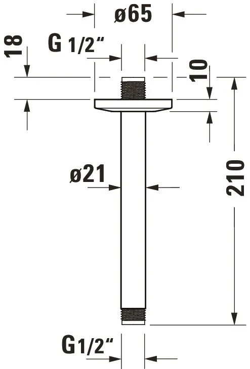 Brausegarnitur Brausen und Zubehör Brausearm „ZubehörArmaturen“ in Chrom