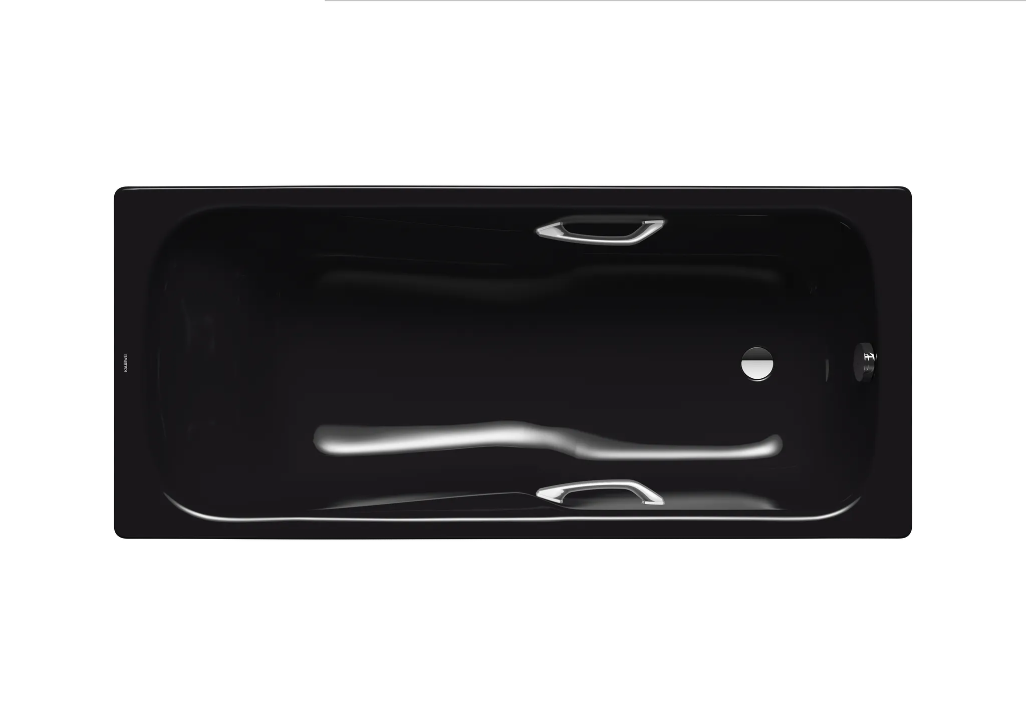 Kaldewei DYNA SET STAR Kombi-Badewanne, schwarz, 1600 x 700 mm, Tiefe 420 mm