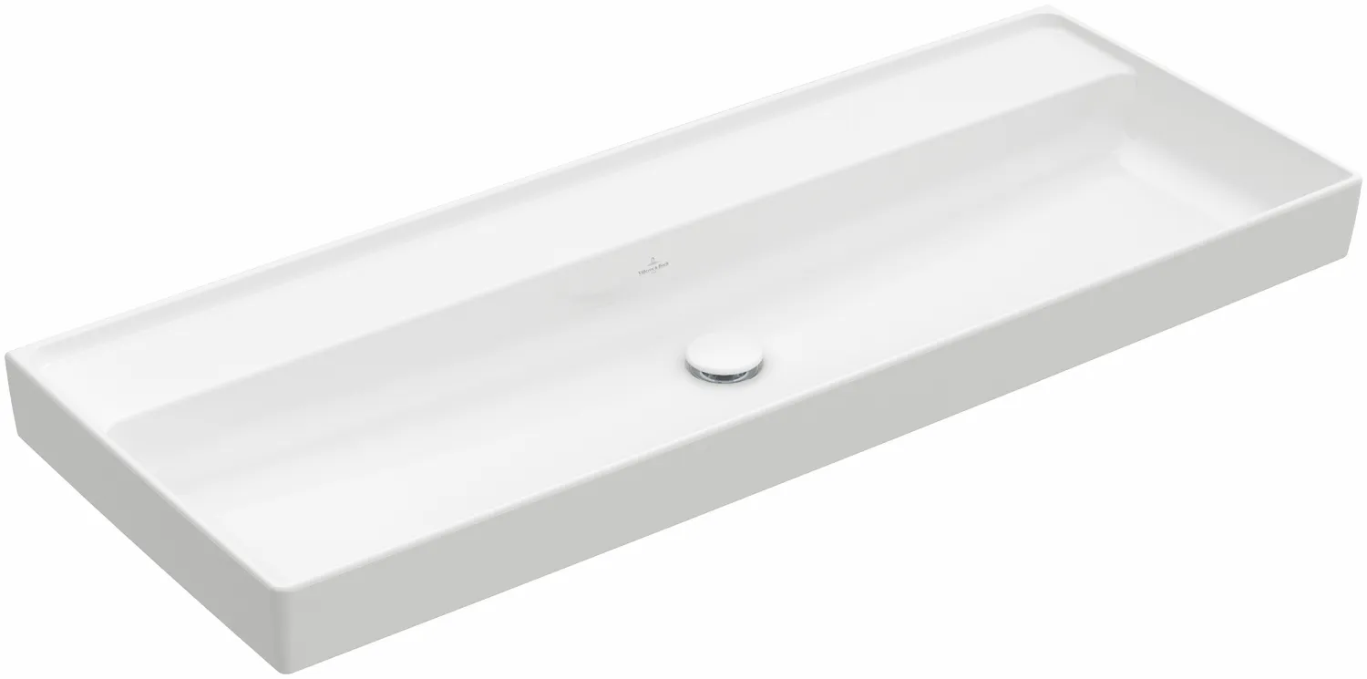 Villeroy & Boch Schrankwaschtisch aus TitanCeram „Collaro“ 1200 × 470 × 160 mm, ohne Hahnlochbohrung in Weiß Alpin Villeroy & Boch Schrankwaschtisch aus TitanCeram „Collaro“ 1200 × 470 × 160 mm, ohne Hahnlochbohrung in Weiß Alpin
