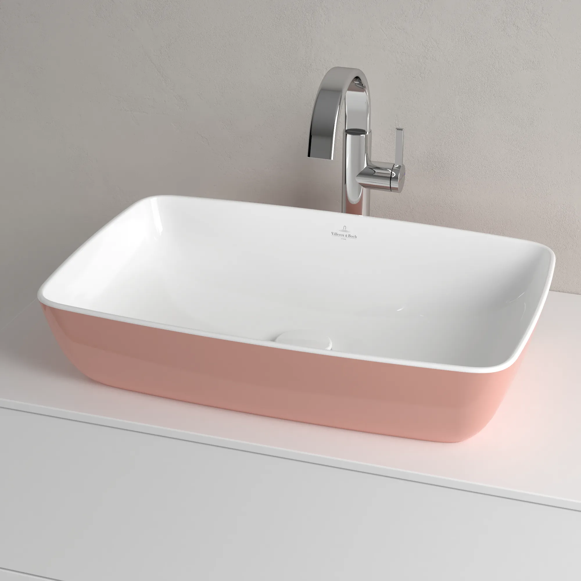 Villeroy & Boch Aufsatzwaschtisch aus TitanCeram „Artis“ 580 × 385 × 130 mm in Powder