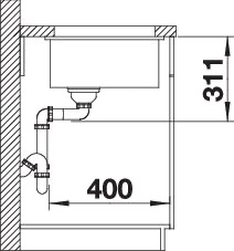 BLANCO SUBLINE 375-U