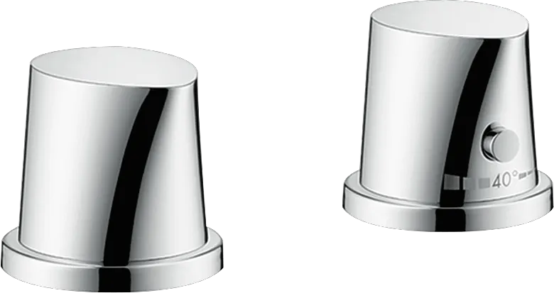 2-Loch Thermostat Axor Starck Organic F-Set chrom Wannenrandmontage 2-Loch Thermostat Axor Starck Organic F-Set chrom Wannenrandmontage