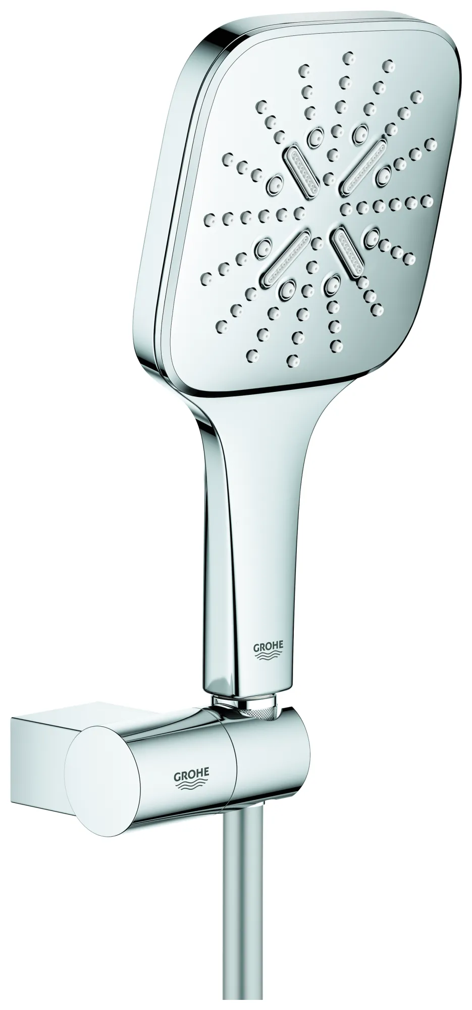 Wandhalterset Rainshower SmartActive 130 Cube 26588, 3 Strahlarten, Handbrausehalter, Brauseschlauch Silverflex 1500 mm, 9,5 l/min Durchflusskonstanthalter, chrom Wandhalterset Rainshower SmartActive 130 Cube 26588, 3 Strahlarten, Handbrausehalter, Brauseschlauch Silverflex 1500 mm, 9,5 l/min Durchflusskonstanthalter, chrom