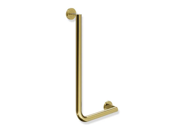 HEWI Winkelgriff System 900, Edelstahl PVD Gold glänzend, waagerecht 300 mm, senkrecht 600 mm, Durchmesser 32 mm, rechts HEWI Winkelgriff System 900, Edelstahl PVD Gold glänzend, waagerecht 300 mm, senkrecht 600 mm, Durchmesser 32 mm, rechts