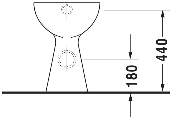 Stand-Flachspül-WC „DuraPlus“ 36 × 49 × 46,5 cm