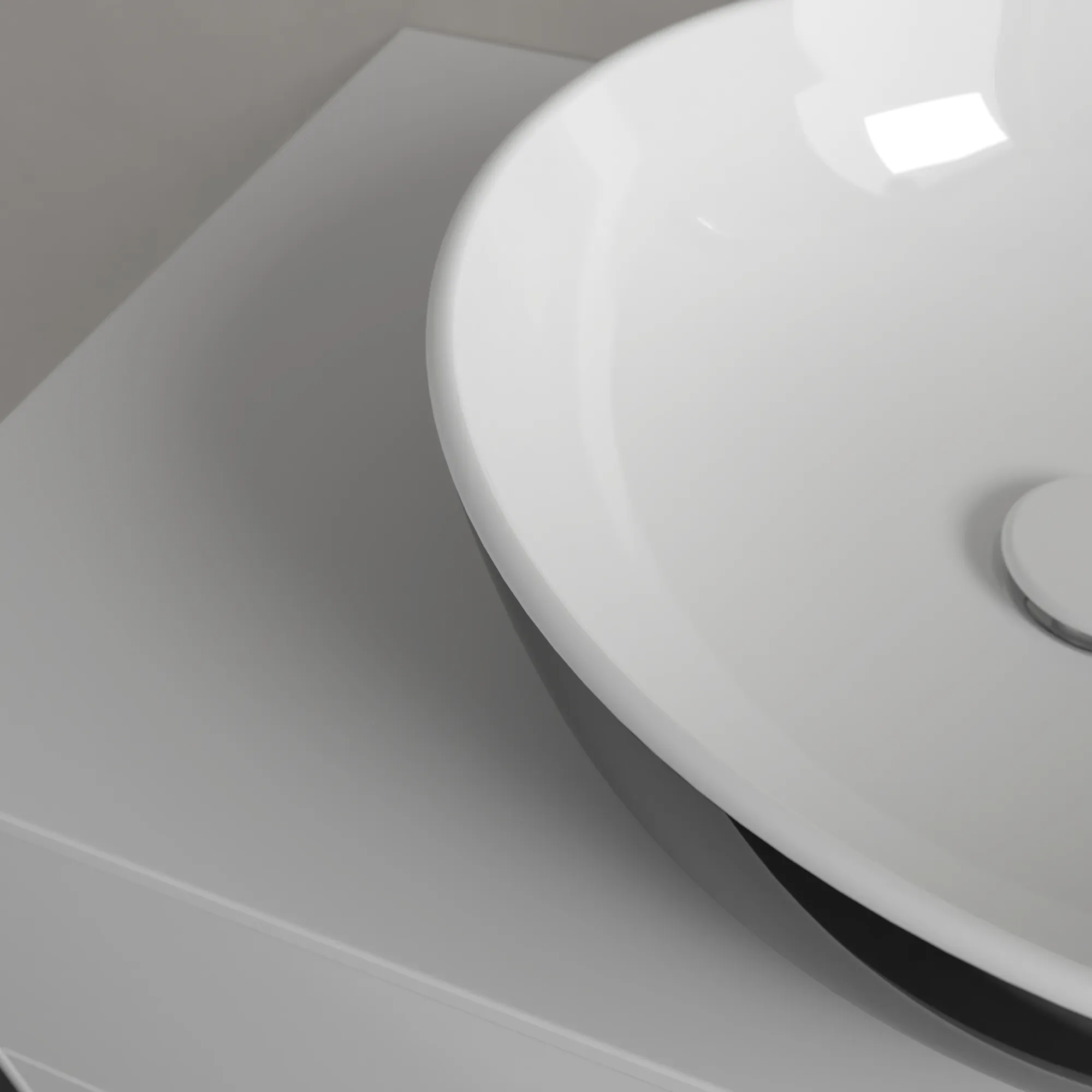 Villeroy & Boch Aufsatzwaschtisch aus TitanCeram „Artis“ ⌀ 430 mm in Coal Black