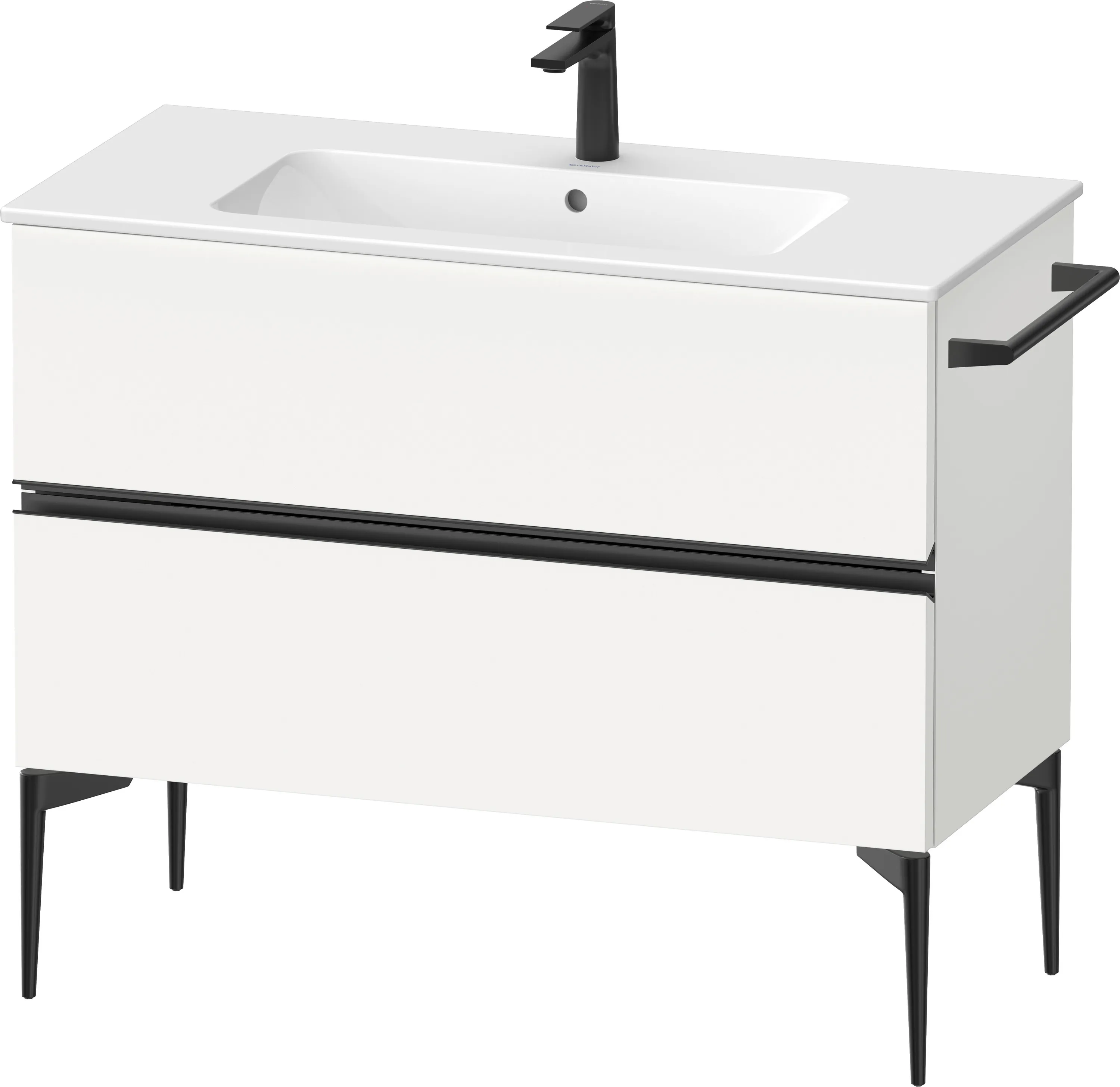 Duravit Waschtischunterschrank „Sivida“ 101 × 59,1 × 47,7 cm Weiß Matt Duravit Waschtischunterschrank „Sivida“ 101 × 59,1 × 47,7 cm Weiß Matt