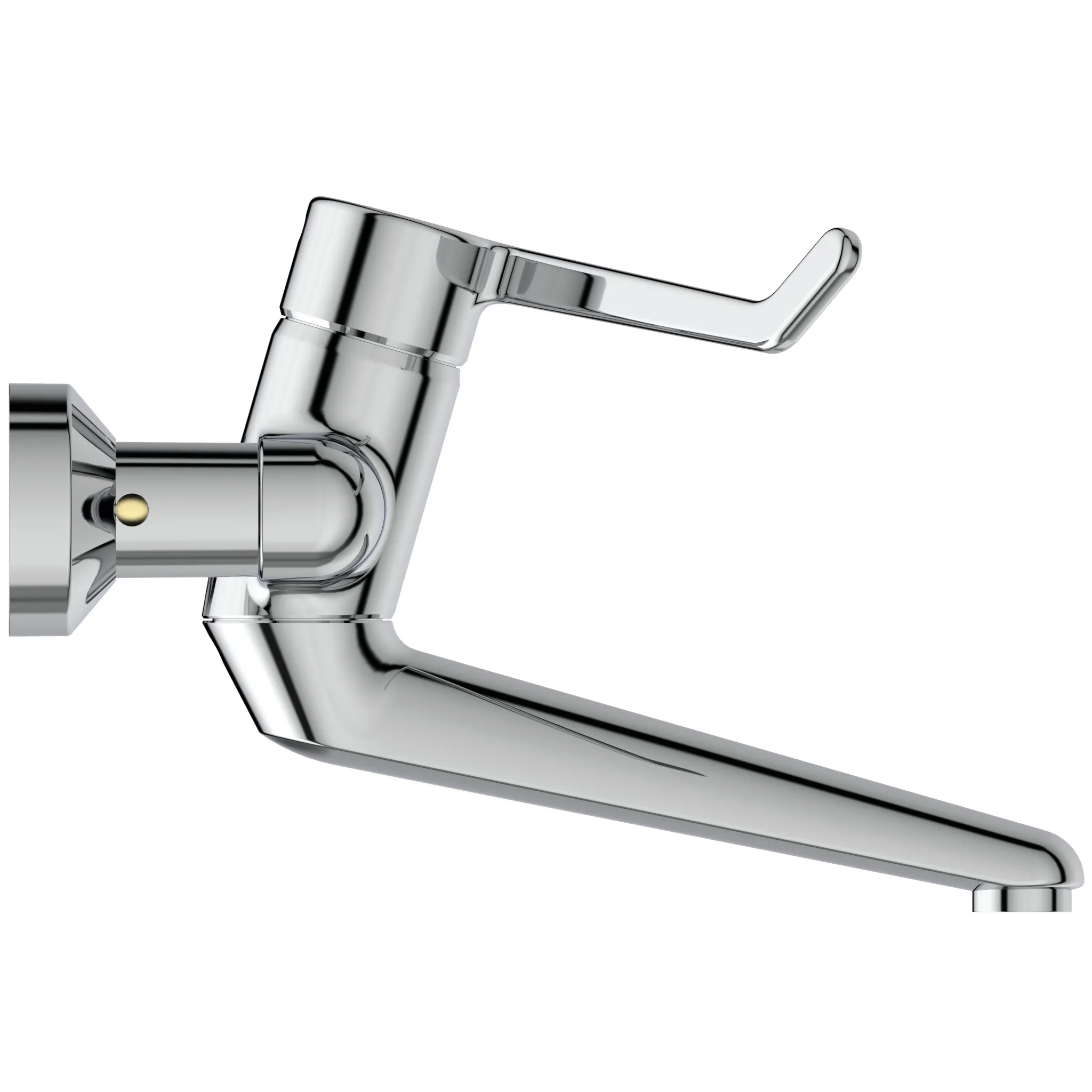 Wandwaschtisch-Sicherheitsarmatur Ceraplus, absperrbarer S-Anschluß, Hebel 180mm, Ausladung 200mm, Chrom Wandwaschtisch-Sicherheitsarmatur Ceraplus, absperrbarer S-Anschluß, Hebel 180mm, Ausladung 200mm, Chrom