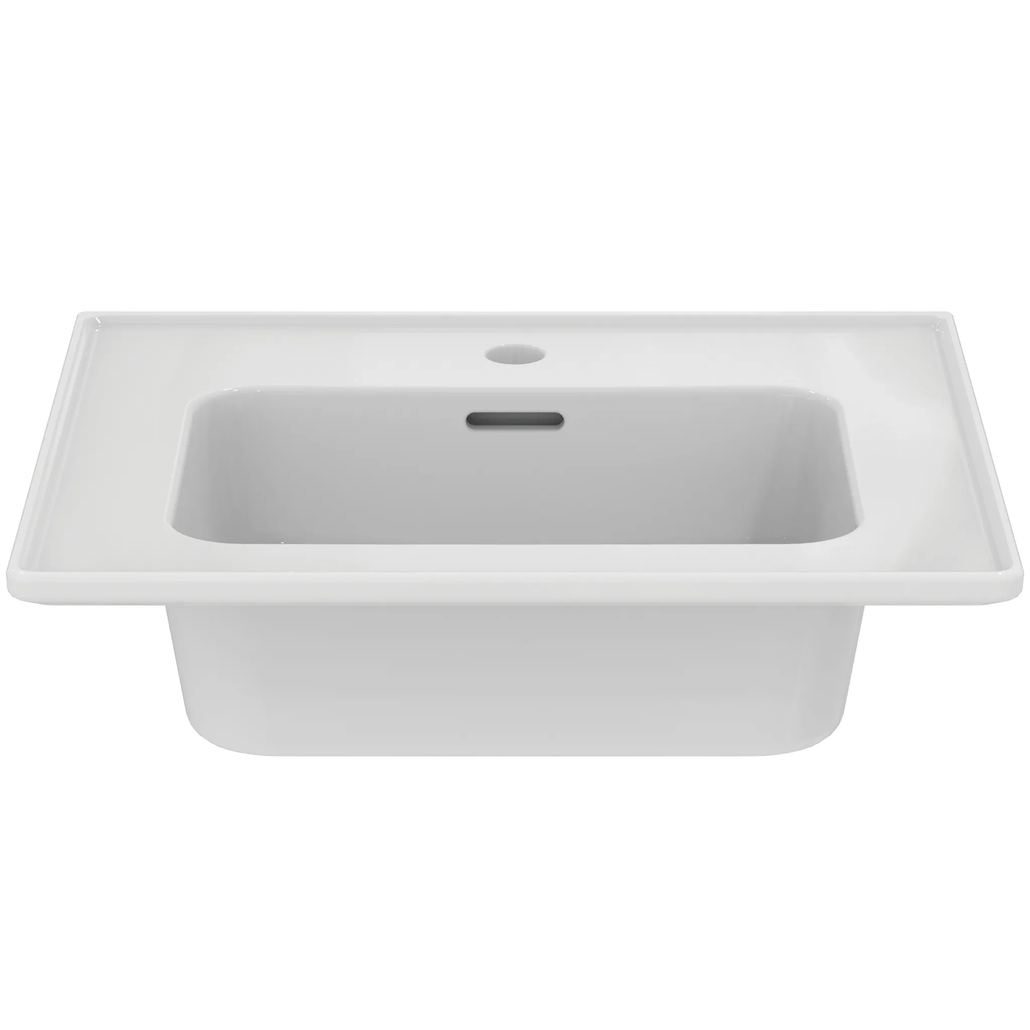 Waschbecken „StradaII“ 54 × 46 × 18 cm, Hahnlochposition mittig Waschbecken „StradaII“ 54 × 46 × 18 cm, Hahnlochposition mittig