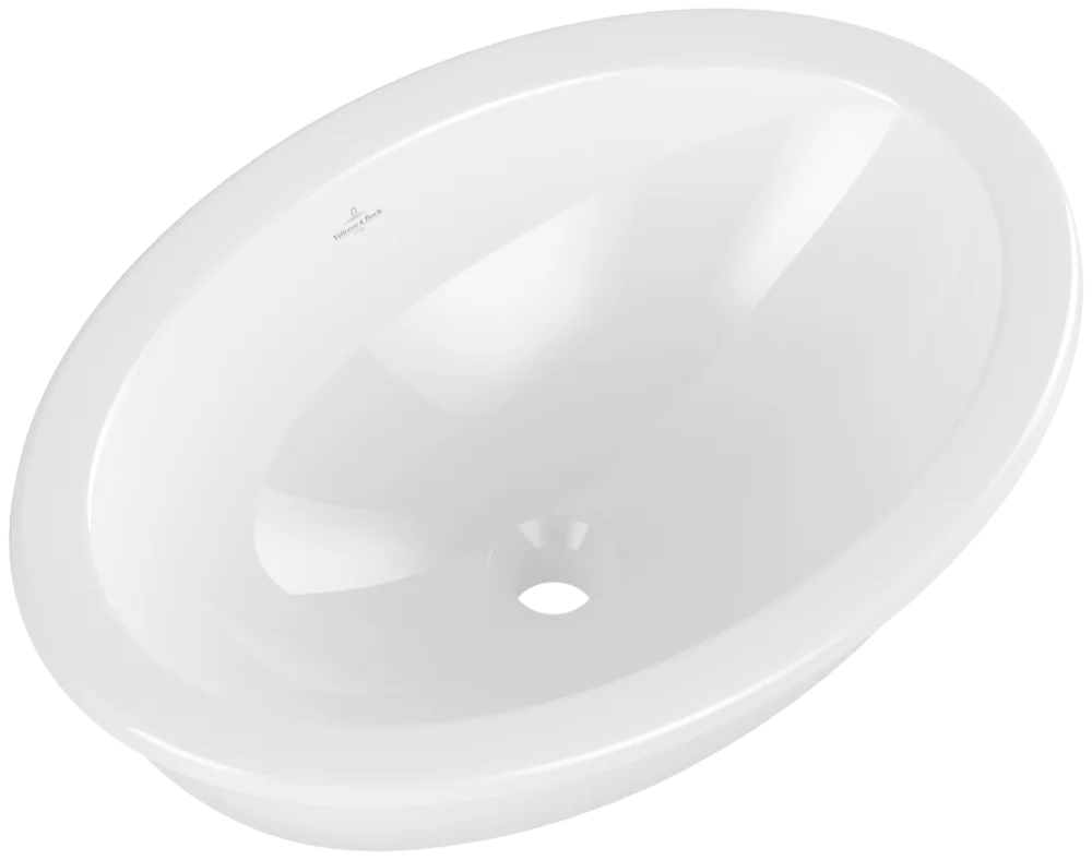 Villeroy & Boch Loop & Friends Einbauwaschbecken 4A6300, Oval, 660x470 mm, Weiß Alpin